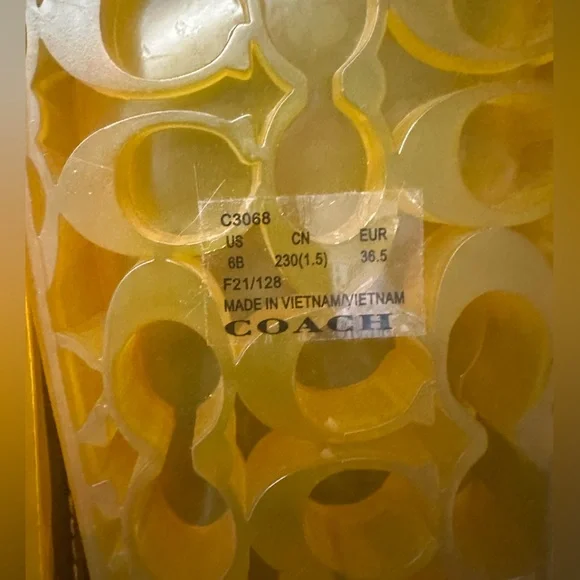 COACH Ulyssa Pool Slide Jelly Sandals Women Size 6 - Picture 5 of 5